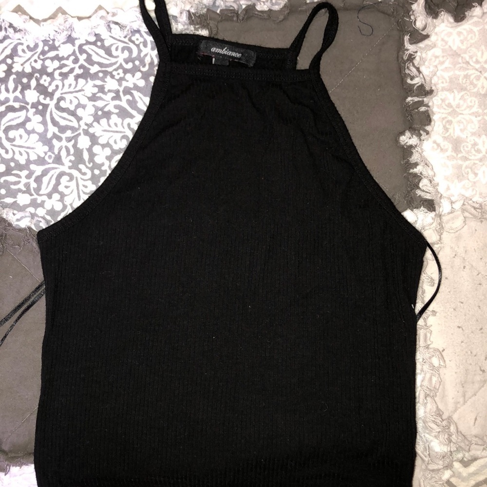 black tank top